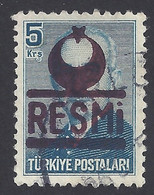 TURCHIA 1953 - Yvert S19° - Soprastampato | - Timbres De Service