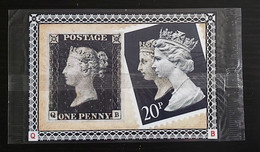 Great Britain,  THE 150TH ANNIVERSARY OF THE "PENNY BLACK" COMMEMORATIVE ISSUE Maximum Card  FDC  4/8 - Maximumkaarten