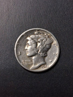 ONE DIME .     1944 - 1916-1945: Mercury (kwik)