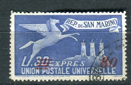 SAN MARINO 1948  ESPRESS0 80 L. SU 30 L.USATO - Express Letter Stamps