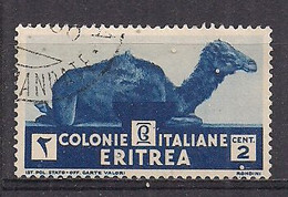 COLONIE ITALIANE ERITREA 1933 SOGGETTI AFRICANI SASS. 203  USATO VF - Eritrea