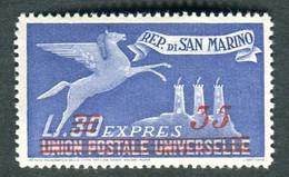 SAN MARINO 1947/48  ESPRESSO 30 L. SU 35 L. ** MNH CENTRATO - Eilpost