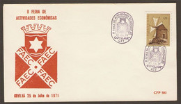 Portugal Foire Des Activités économiques Covilhã Cachet Commemoratif 1971 Event Postmark Business Fair - Maschinenstempel (Werbestempel)