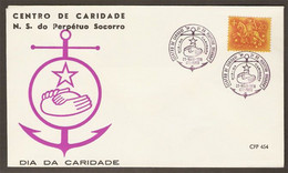 Portugal Cachet Commemoratif Ancre Centre De Charité Porto 1970 Event Postmark Charity Center Anchor - Postal Logo & Postmarks