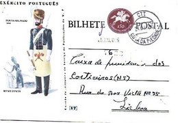 Portugal & Marcofilia, Portuguese Army Uniforms, Ax Holder 1843, Cova Da Piedade, Lisbon 1965 (17) - Storia Postale