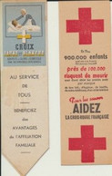 MARQUE-PAGES      (Anciens)      Croix Rouge - Croix Jaune Et Blanche.                      2 Pièces. - Marque-Pages