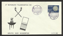 Portugal Cachet A Date Expo Boîtes Allumettes 1970 Porto Event Pmk Matches Matchbook Expo - Postal Logo & Postmarks