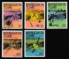 ⭐1976 - Chad Tchad Operation Viking On Mars - 5 Different Stamps FU CTO⭐ - Tschad (1960-...)