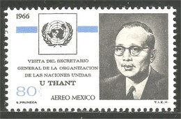 608 Mexico U Thant UN ONU MNH ** Neuf SC (MEX-372) - Messico