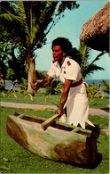 Tahiti Koroleva Beach Hotel Tevita Beats His Drum The Dinner Bell - Tahiti