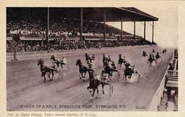New York Syracuse Fair Horse Race Finish Of A Race - Syracuse