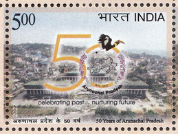 INDIA, 2022, The 50th Anniversary Of The Arunachal Pradesh Statehood, 1 V,  MNH, (**) - Unused Stamps