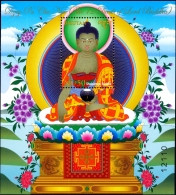 BUDDHISM-SHAKYAMANI BUDDHA-MS-FV-50Nu-MNH-LIMITED ISSUE-ABHTMS-1 - Bhutan