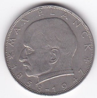 2 Deutsche Mark 1962 J HAMBOURG,  Max Planck , Cupronickel, KM# 116 - 2 Marchi