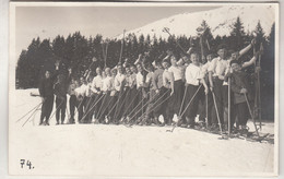 C3747) BERWANG - Alte FOTO AK - Skifahrergruppe Hintereinander Stehend - ALT ! ! Skischule - Berwang