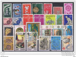 REPUBBLICA:   1956/83  TEMATICA  EUROPA  -  LOTTO  26  VALORI  US. DIVERSI - Collections