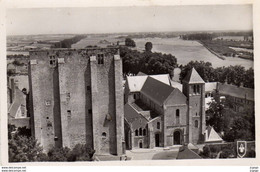 BEAUGENCY  La Tour César Et L'Abbatiale   Carte Photo   2 Scans   TBE - Beaugency