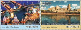 India 2023 INDIA - EGYPT JOINT ISSUE 2v SET MNH As Per Scan - Unused Stamps