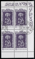 Vatican 1997 Mi# 1209 Used - Block Of 4 - St. Adalbert - Usati