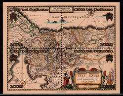Vatican 1999 Mi# Block 20 Used - Map Of Holy Land From Geographia Blaviana, 17th Cent. - Oblitérés