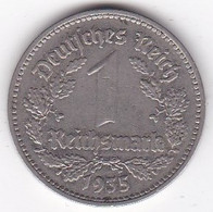 Allemagne 1 Reichsmark 1935 A Berlin , En Nickel, KM# 78 - 1 Reichsmark