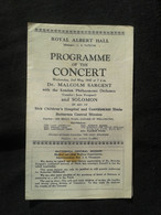 SOLOMON CUTNER PIANISTE KLAVIER PIANIST PIANO MALCOLM SARGENT CONDUCTOR DIRIGENT CONCERT PROGRAMME PROGRAM - Programme