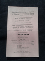 LOUIS KENTNER PIANISTE KLAVIER PIANIST PIANO BRAITHWAITE CONDUCTOR DIRIGENT SCOTTISH CONCERT PROGRAMME PROGRAM - Programme