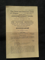COLIN HORSLEY PIANISTE KLAVIER PIANIST PIANO BRAITHWAITE CONDUCTOR DIRIGENT SCOTTISH CONCERT PROGRAMME PROGRAM - Programme