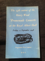 JOAN HAMMOND MARY JARRED PARRY JONES NORMAN WALKER MALCOLM SARGENT CONDUCTOR DIRIGENT BBC CONCERT PROGRAMME PROGRAM - Programme