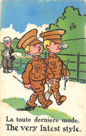 Illustrateur:   Militaires. Humour Anglais Ou Américains  2 Cartes  .  (voir Scan) - 1900-1949