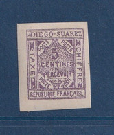 ⭐ Diego-Suarez - Taxe - YT N° 1 * - Neuf Avec Charnière - Signé Miro - 1891 ⭐ - Neufs