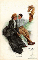 PC ARTIST SIGNED, HARRISON FISHER, IN CLOVER, Vintage Postcard (b45221) - Fisher, Harrison