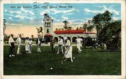 PC GOLF, USA, FL, MIAMI, CORAL GABLES GOLF CLUB, Vintage Postcard (b45420) - Golf