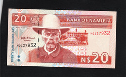 Namibie, 20 Namibia Dollars, 1996-2001 ND Issue - Namibie