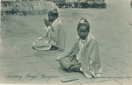 BIRMANIE )) MYANMAR / BURMA  /  MORNING PRAYER    RANGOON - Myanmar (Burma)