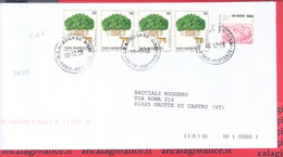 SAN MARINO 2008 - St.Post.075 - Busta Ordinaria "NATURA: Alberi" - Vedi Descrizione - - Covers & Documents