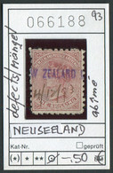 Neuseeland 1893 - New Zealand 1893 - Michel Steuermarke  Tax-stamp : Mängel Defects Abîmé - Oo Oblit. Used Gebruikt - Fiscal-postal