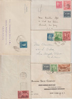 C UBA - 1933/1954 - 5 ENVELOPPES De HAVANA / SANTA CLARA / GUANTANAMO => USA / GERMANY - Brieven En Documenten