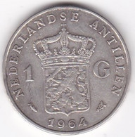 Antilles Néerlandaises 1 Gulden 1964, Juliana, En Argent , KM# 2 - Antilles Néerlandaises