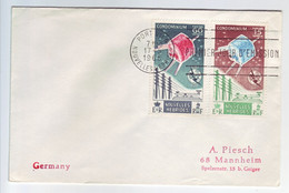 NOUVELLES HEBRIDES   FDC  Mi.-Nr. 210-11  1965  UIT  ITU - Lettres & Documents