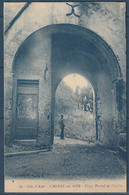 Carte Postale. France. Cagnes Sur Mer. Vieux Portail De L'Eglise. Circulé. 1926. Timbre. Cachet Ondulatoire. Etat Moyen - Cagnes-sur-Mer