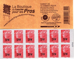 St. Pierre & Miquelon - 2008 -  Marianne (Beaujard) - Mint Self-adhesive Stamp Booklet - Booklets