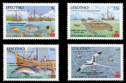 Lesotho 1987 - Mi-Nr. 666-669 ** - MNH - Schiffe / Ships - Columbus - Lesotho (1966-...)