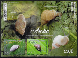 POLYNESIE FRANCAISE - ANNEE 2020 - ESCARGOTS - BF 52 - NEUF** MNH - Blocs-feuillets