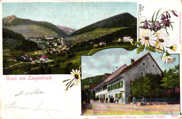 Langenbruck, Gesamtansicht Und Gasthof "Zum Ochsen", 1904 - Langenbruck