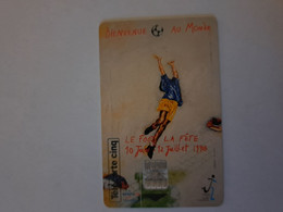 FRANCE PRIVEE 5U  GN 405 COUPE MONDE FOOTBALL WORLD CUP 1998 UT COTE 18€ - 5 Eenheden