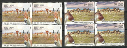 India 2013 Blech-Kiang: Ladakh And GHOR Khar: Kutch Se-tenant 2v Set Total Rs.25.00 Stamps In Block Of 4's MNH - Burros Y Asnos