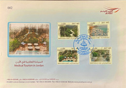 Jordan Stamp FDC Cover 2017 Medical Tourism In Jordan - Jordanien