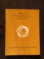 ANDREA LUCCHESINI PIANISTE KLAVIER PIANIST LOPEZ COBOS CONDUCTOR DIRIGENT BERLINER ORCHESTER CONCERT PROGRAMME PROGRAM - Programme