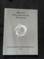 ALAN MARKS PIANIST LEON SPIERER DANIEL BARENBOIM CONDUCTOR DIRIGENT BERLINER ORCHESTER CONCERT PROGRAMME PROGRAM - Programme